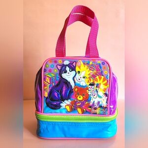 Y2K Lisa Frank Purrfect Playtime Kittens Lunch Tote EUC